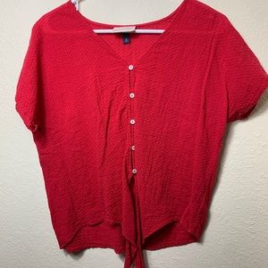 Red button up top